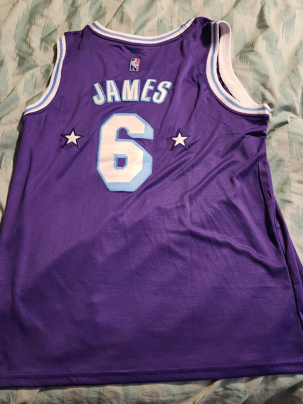 Nike 75th Earned Edition Los Angeles Lakers LeBron James #6 Jersey Men's Size 50
